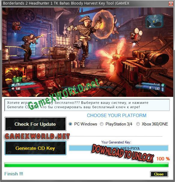 Borderlands 2 Headhunter 1 TK Bahas Bloody Harvest CD Key генератор