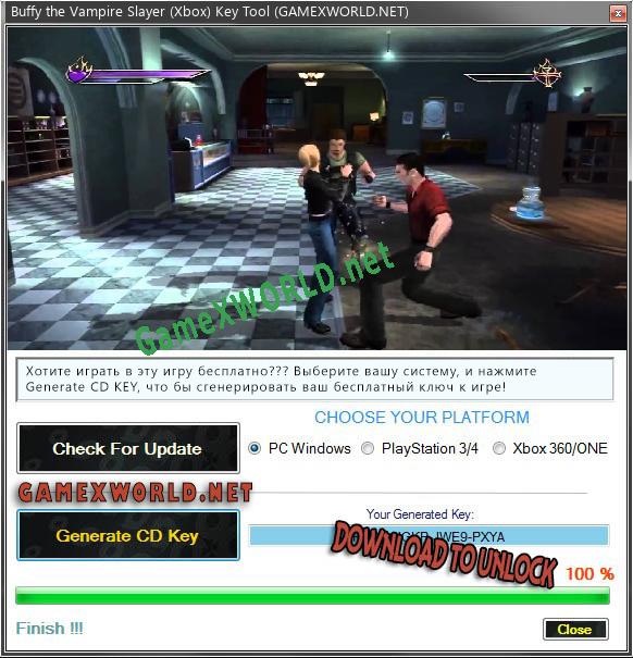 Бесплатный ключ для Buffy the Vampire Slayer (Xbox)