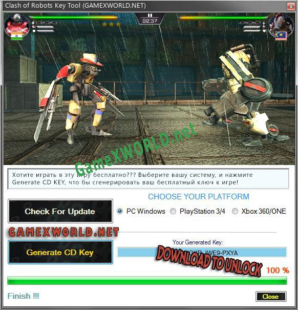 Clash of Robots ключ активации