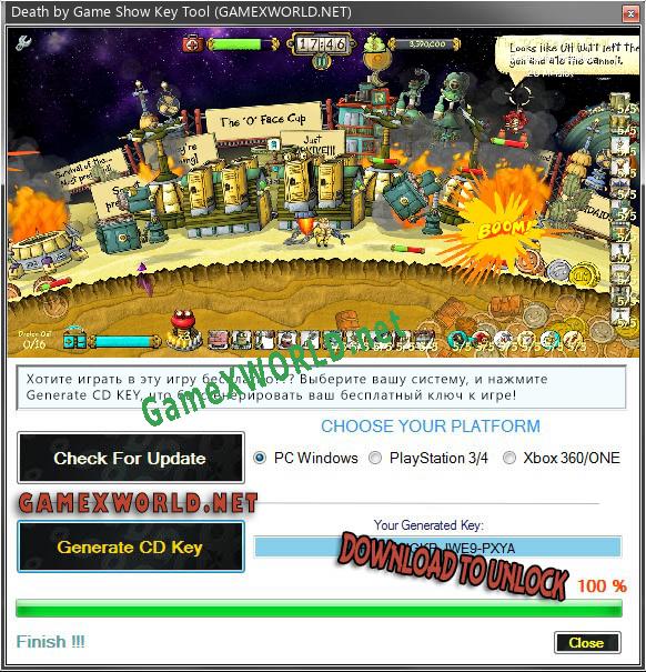 Регистрационный ключ к игре  Death by Game Show