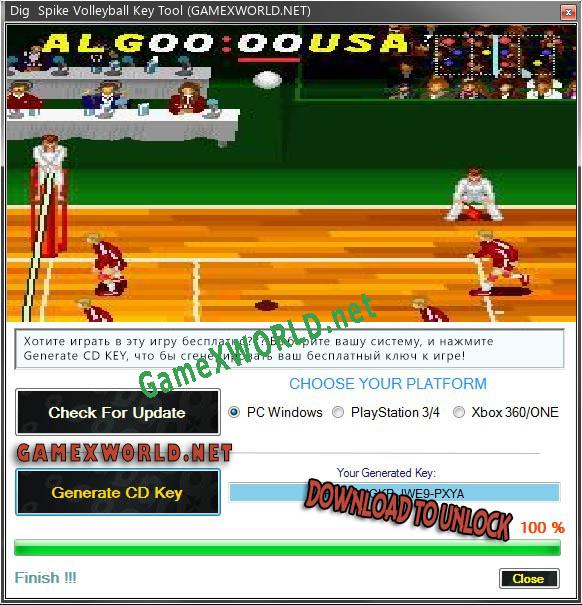 Бесплатный ключ для Dig  Spike Volleyball