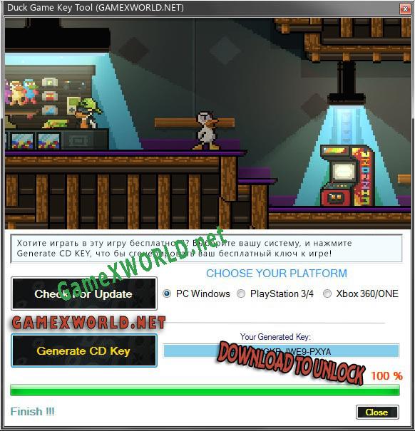 Бесплатный ключ для Duck Game