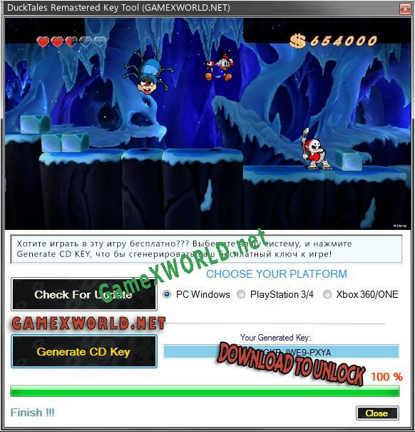 DuckTales Remastered ключ бесплатно