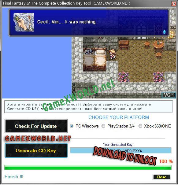 Final Fantasy IV The Complete Collection ключ активации