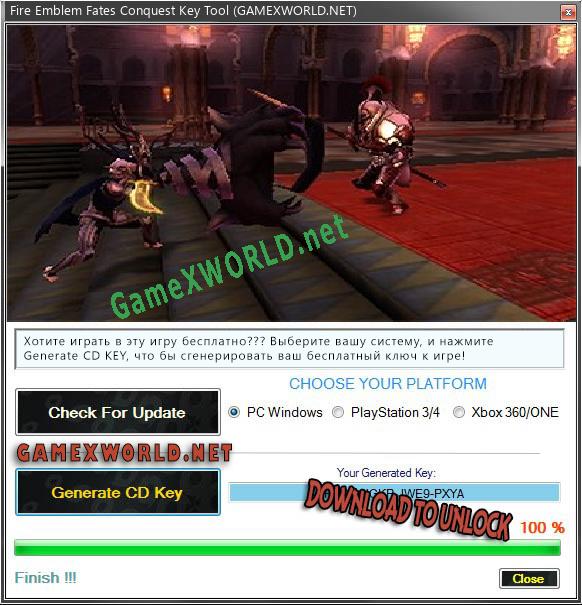 Ключ активации для Fire Emblem Fates Conquest