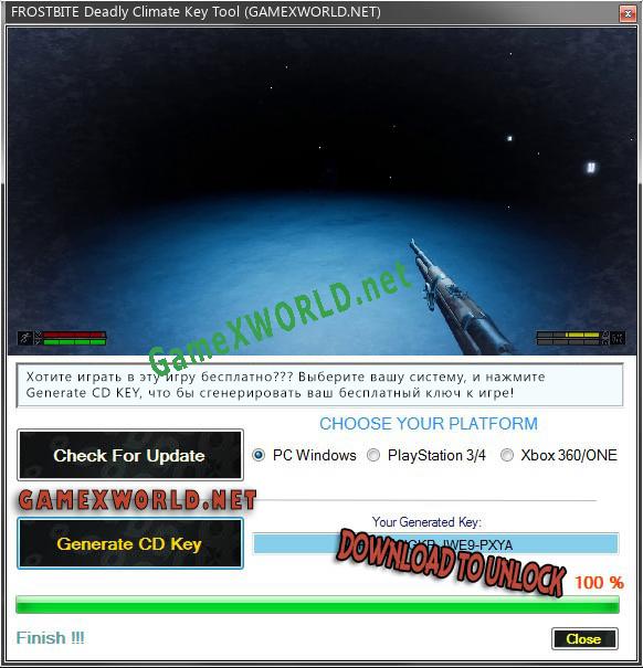 FROSTBITE Deadly Climate ключ бесплатно