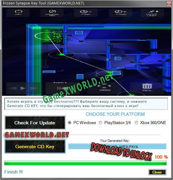 Регистрационный ключ к игре  Frozen Synapse