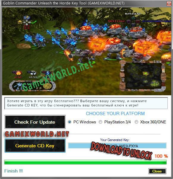 Goblin Commander Unleash the Horde ключ активации