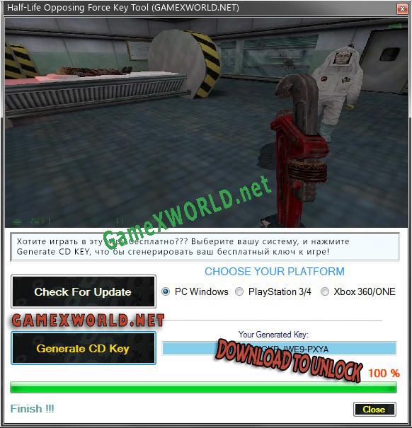 Half-Life Opposing Force CD Key генератор