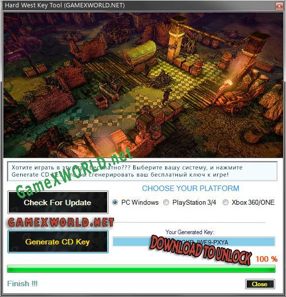 Бесплатный ключ для Hard West