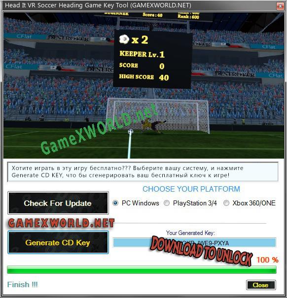 Head It VR Soccer Heading Game ключ бесплатно
