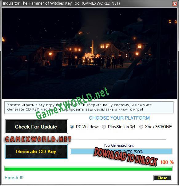Inquisitor The Hammer of Witches CD Key генератор