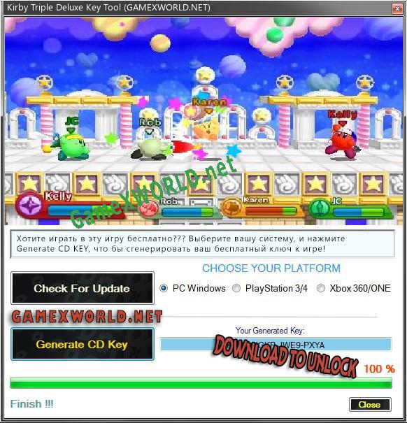 Ключ для Kirby Triple Deluxe