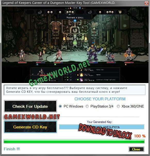 Legend of Keepers Career of a Dungeon Master ключ активации