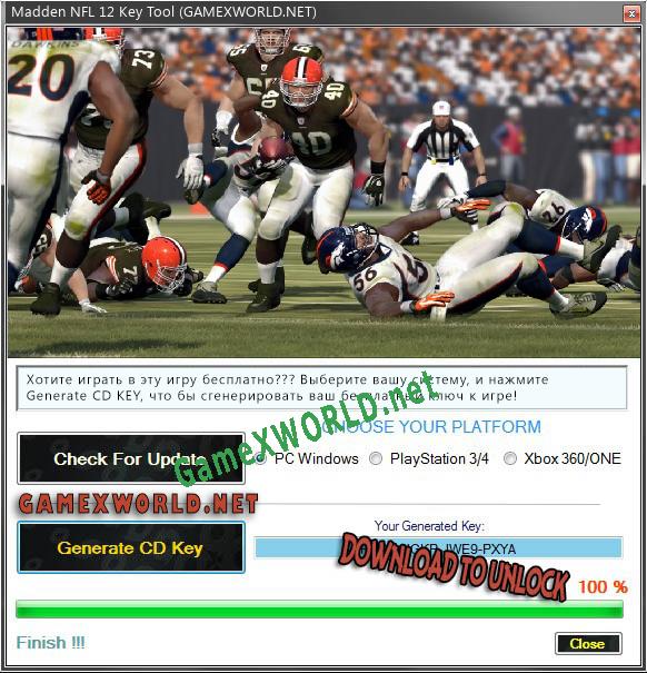 Ключ активации для Madden NFL 12