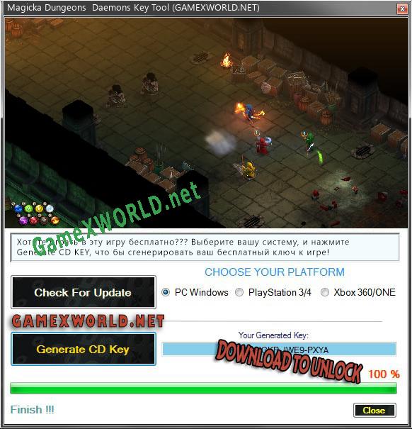 Magicka Dungeons  Daemons генератор ключей
