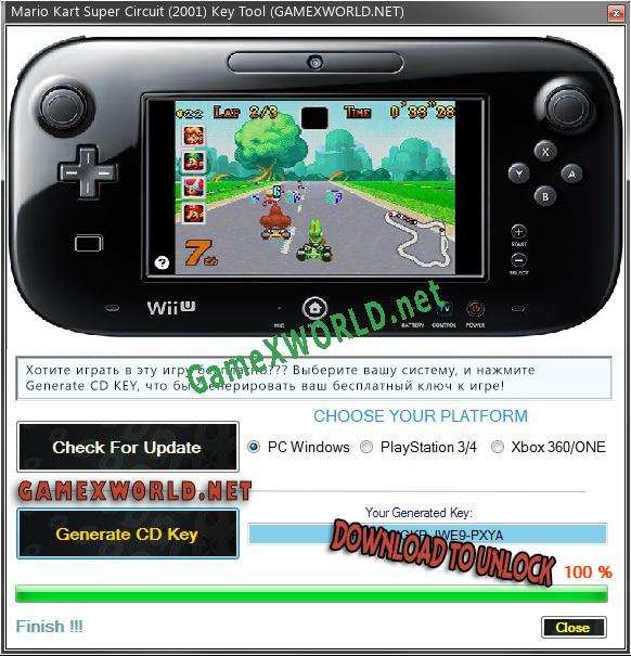 Mario Kart Super Circuit (2001) ключ активации
