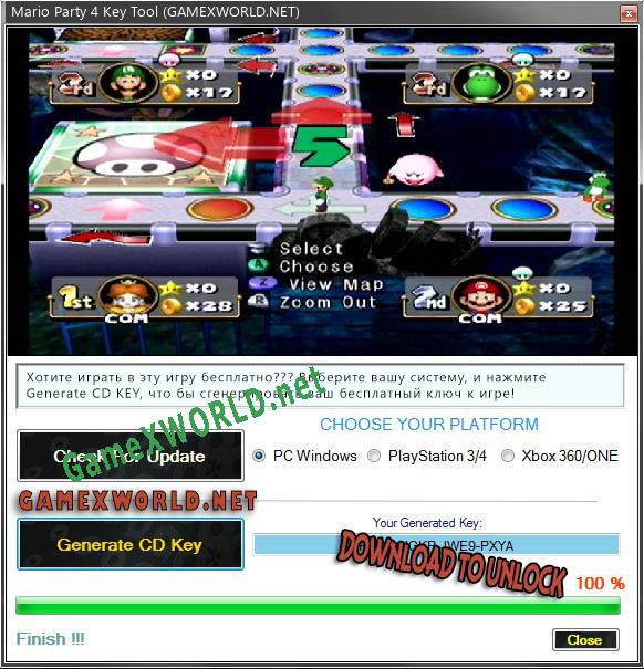Mario Party 4 генератор ключей