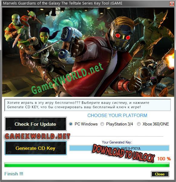 Marvels Guardians of the Galaxy The Telltale Series генератор ключей