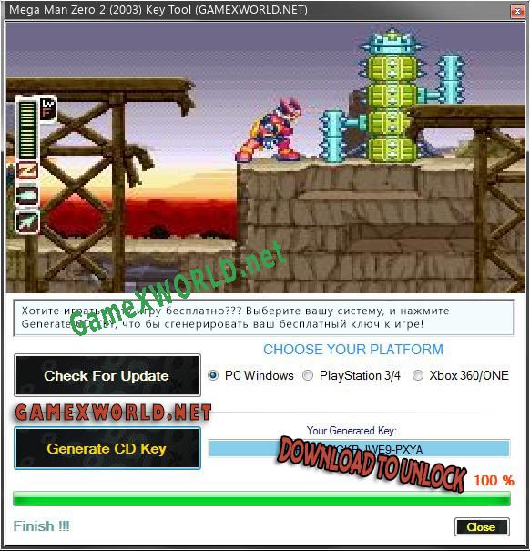 Бесплатный ключ для Mega Man Zero 2 (2003)