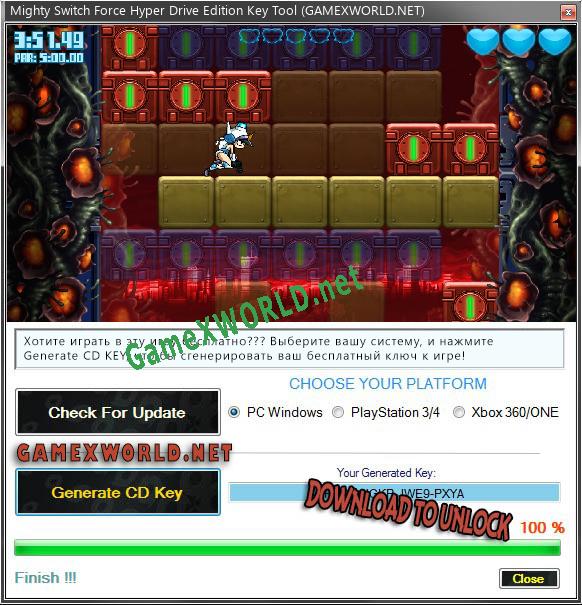 Mighty Switch Force Hyper Drive Edition ключ активации