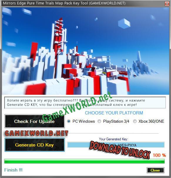 Mirrors Edge Pure Time Trials Map Pack CD Key генератор