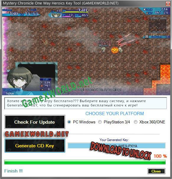 Mystery Chronicle One Way Heroics генератор ключей