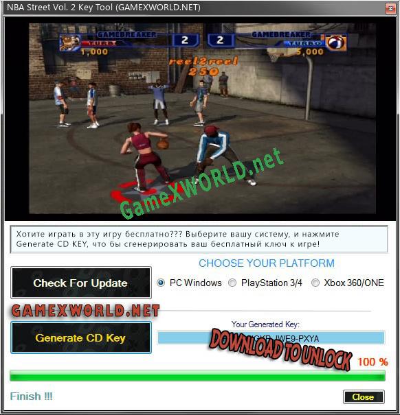 Ключ активации для NBA Street Vol. 2