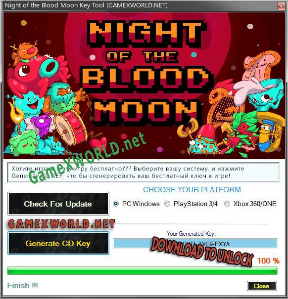 Night of the Blood Moon CD Key генератор