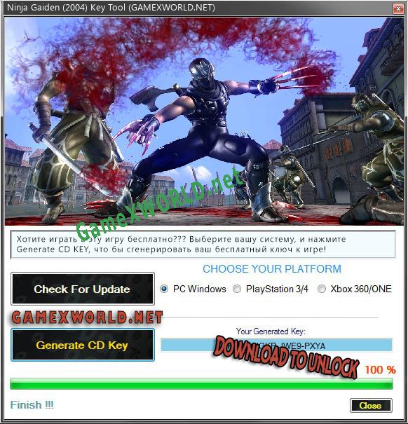 Ninja Gaiden (2004) ключ активации