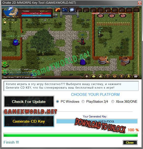 Orake 2D MMORPG ключ бесплатно