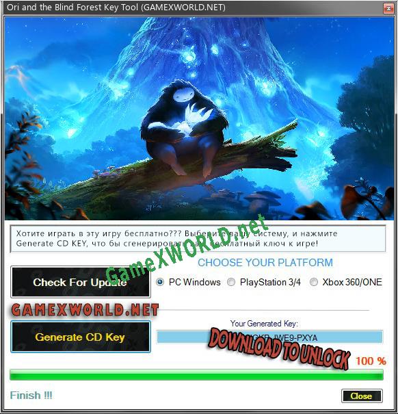 Ori and the Blind Forest генератор серийного номера
