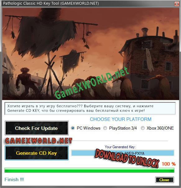 Pathologic Classic HD CD Key генератор