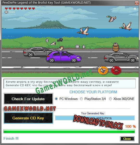 PewDiePie Legend of the Brofist CD Key генератор