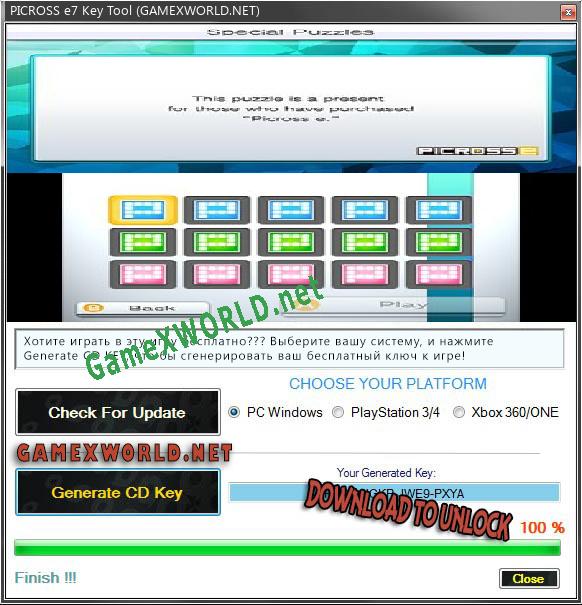 Ключ активации для PICROSS e7