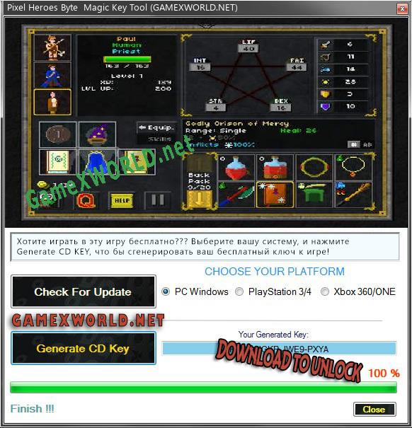 Pixel Heroes Byte  Magic ключ активации