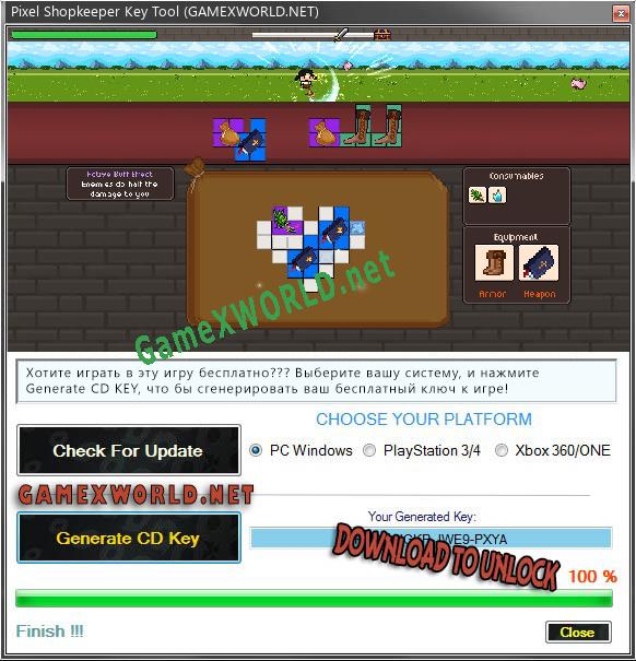 Бесплатный ключ для Pixel Shopkeeper