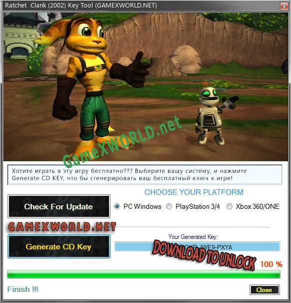 Ratchet  Clank (2002) ключ бесплатно
