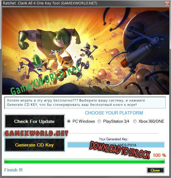 Ratchet  Clank All 4 One ключ бесплатно