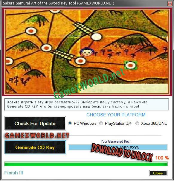 Ключ для Sakura Samurai Art of the Sword