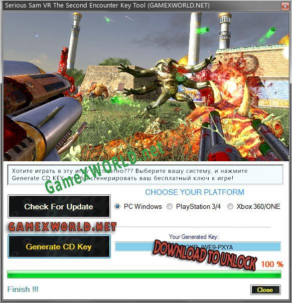 Serious Sam VR The Second Encounter ключ бесплатно