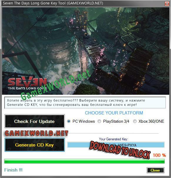 Seven The Days Long Gone CD Key генератор