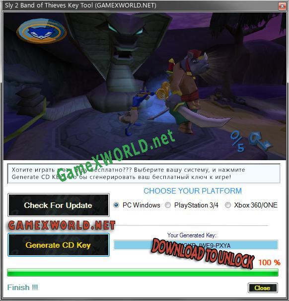 Sly 2 Band of Thieves CD Key генератор