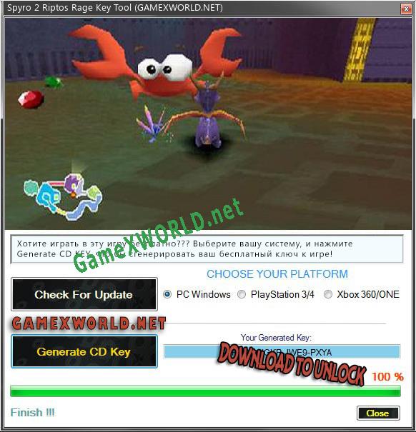 Spyro 2 Riptos Rage CD Key генератор