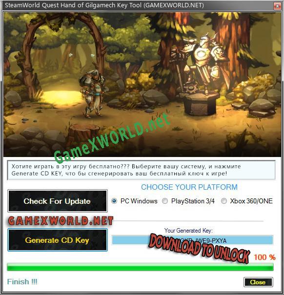 Ключ для SteamWorld Quest Hand of Gilgamech
