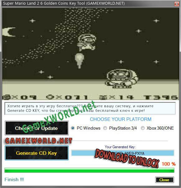 Super Mario Land 2 6 Golden Coins ключ активации