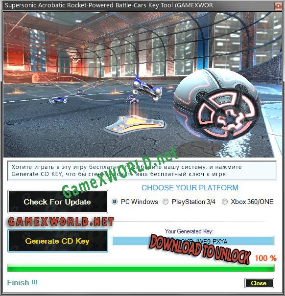 Supersonic Acrobatic Rocket-Powered Battle-Cars CD Key генератор