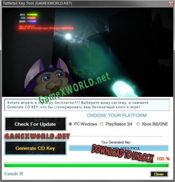 Tattletail ключ активации