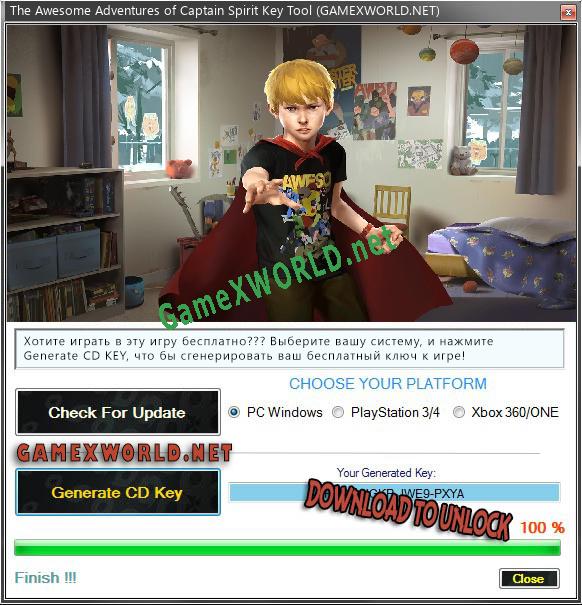 The Awesome Adventures of Captain Spirit ключ бесплатно