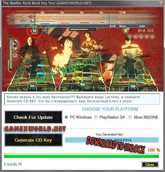 The Beatles Rock Band CD Key генератор